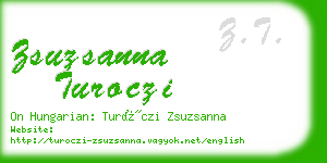 zsuzsanna turoczi business card